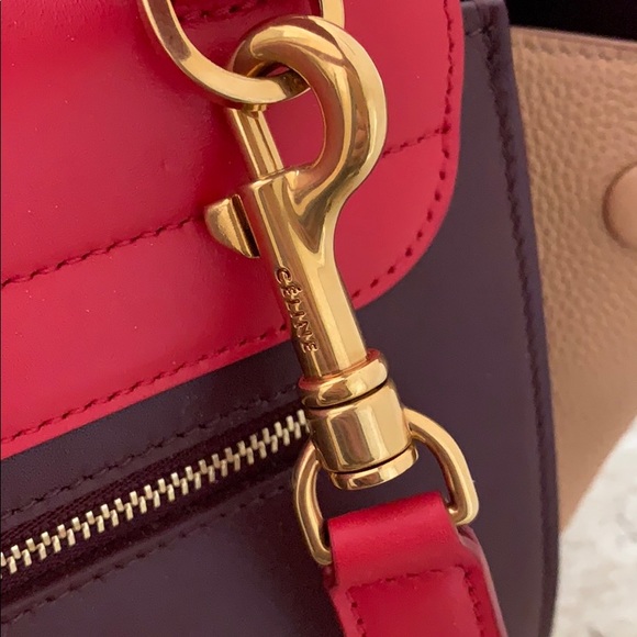 Brand New Celine Trapeze Discontinued Red/Beige - Picture 2 of 12
